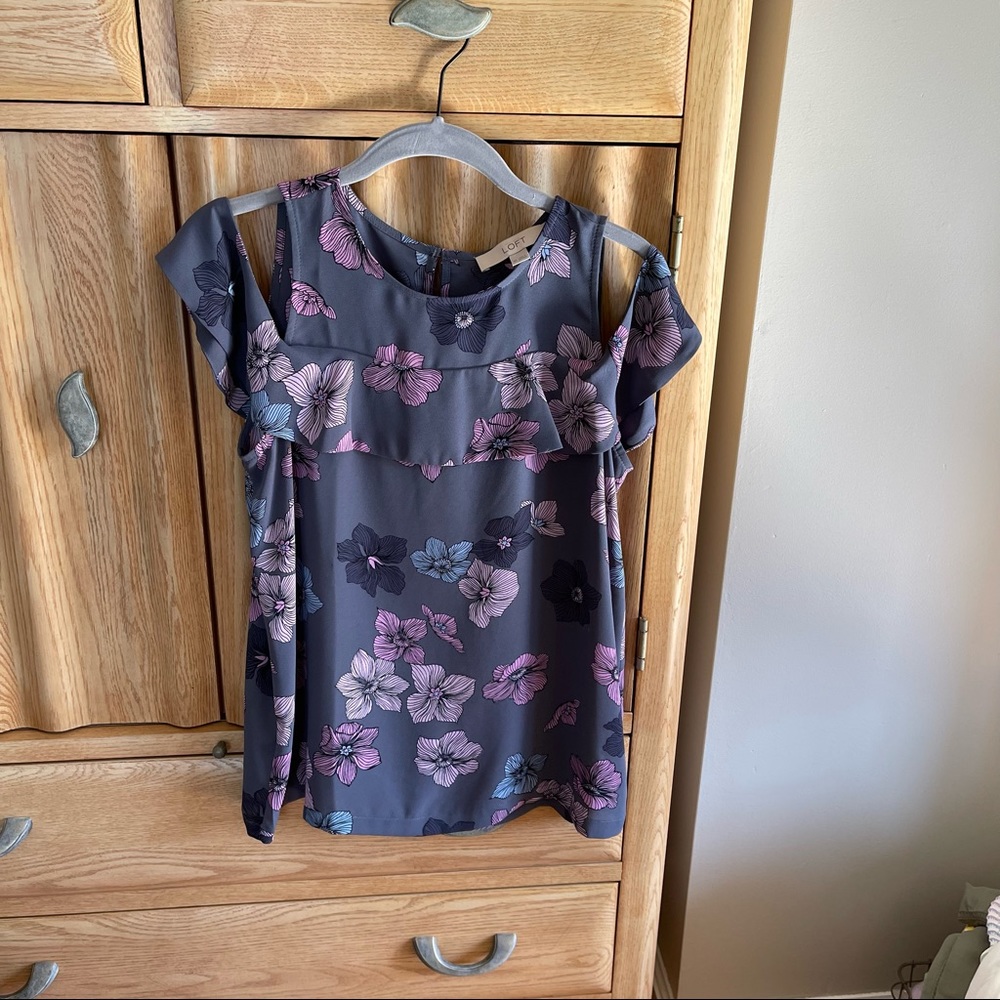 Loft off the shoulder top